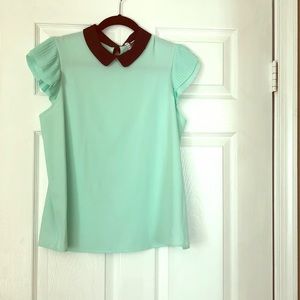 Mint dressy blouse